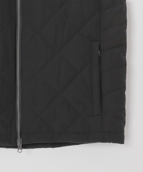 B.Base ブラックダウンベスト キルティング Eddie Bauer 別注 中綿 キルティングベスト（ダウン・中綿ベスト