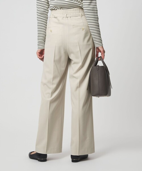 green label relaxing（グリーンレーベルリラクシング）の「［size SHORT/TALLあり］パウドレ ワイド パンツ ナチュラル（スラックス・レディース・ナチュラル・TALL/46/44/42/40/38/36/34/SHORT）」の14枚目の写真