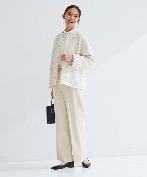 セール】［size SHORT/TALLあり］パウドレ ワイド パンツ ナチュラル
