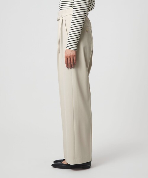 セール】［size SHORT/TALLあり］パウドレ ワイド パンツ ナチュラル