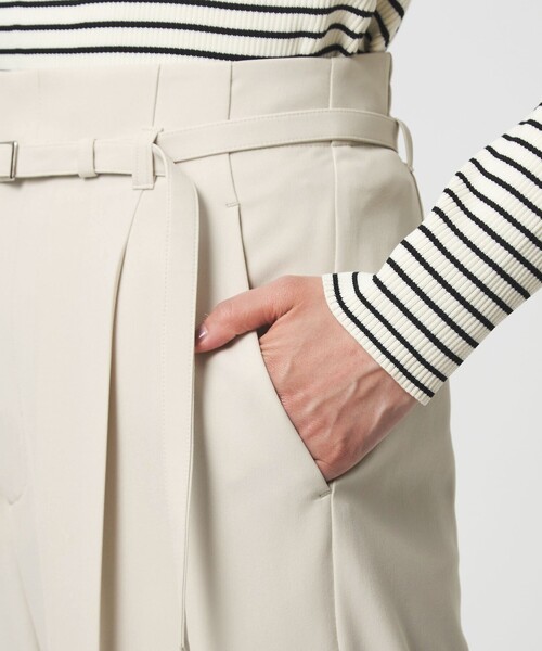 セール】［size SHORT/TALLあり］パウドレ ワイド パンツ ナチュラル