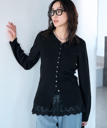 Elura | 毛玉しらずリブカーディガン/618399(カーディガン/ボレロ)