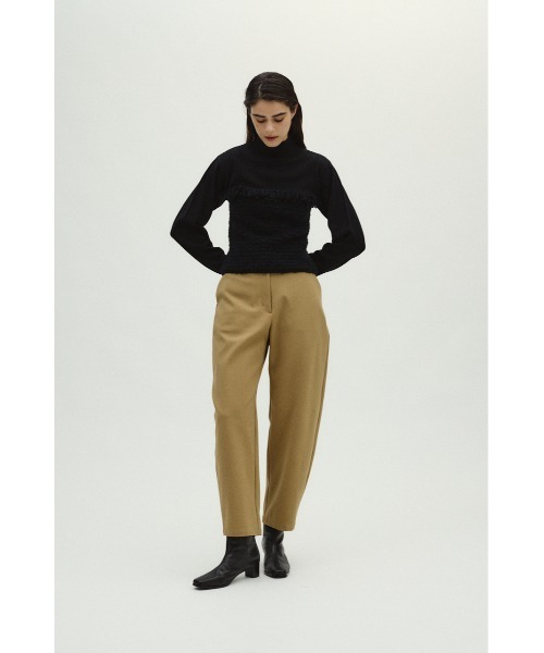 RIM.ARK(リムアーク)の「Tweed docking knit tops ツイードドッキングニットトップス(ニット/セーター・レディース・ブラウン/ネイビー/ブラック・36/38)」の7枚目の写真