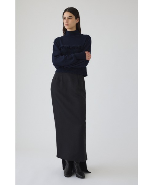RIM.ARK(リムアーク)の「Tweed docking knit tops ツイードドッキングニットトップス(ニット/セーター・レディース・ブラウン/ネイビー/ブラック・36/38)」の20枚目の写真