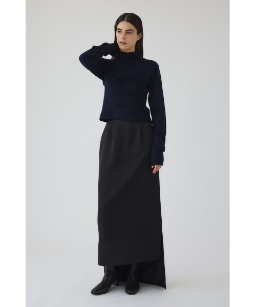 RIM.ARK(リムアーク)の「Tweed docking knit tops ツイードドッキングニットトップス(ニット/セーター・レディース・ブラウン/ネイビー/ブラック・36/38)」の21枚目の写真