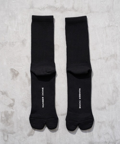NUMBER (N)INE（ナンバーナイン）の「【NUMBER(N)INE/ナンバーナイン】足袋ソックス/2Pセット/靴下/2足セット（ソックス/靴下・メンズ・ホワイト/ブラック・FREE）」の5枚目の写真