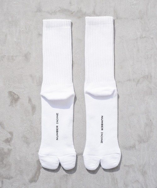 NUMBER (N)INE（ナンバーナイン）の「【NUMBER(N)INE/ナンバーナイン】足袋ソックス/2Pセット/靴下/2足セット（ソックス/靴下・メンズ・ホワイト/ブラック・FREE）」の4枚目の写真