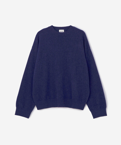 Morris & Sons（モリスアンドサンズ）の「MORRIS & SONS | カシミヤ クルーネックニット MEN（ニット/セーター・メンズ・ブラック/ブルー/オレンジ・2/3/4）」の2枚目の写真