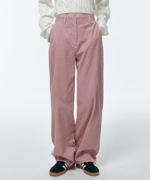 MUSINSA STANDARD WOMAN（ムシンサスタンダードウーマン）の「ウィメンズワイドコーデュロイパンツ[ピンク]（その他パンツ・レディース・その他・30/24/25/26/27/28/29）」の3枚目の写真