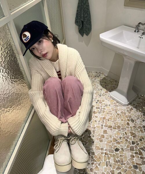 MUSINSA STANDARD WOMAN（ムシンサスタンダードウーマン）の「ウィメンズワイドコーデュロイパンツ[ピンク]（その他パンツ・レディース・その他・30/24/25/26/27/28/29）」の8枚目の写真