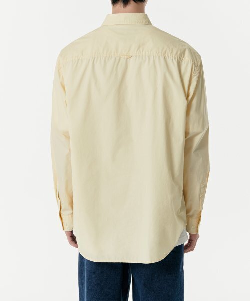 MUSINSA STANDARD（ムシンサスタンダード）の「リラックスドウォッシュドポプリンシャツ[レモン]（シャツ/ブラウス・メンズ・その他・SMALL/MEDIUM/LARGE/X-LARGE/XX-LARGE）」の5枚目の写真