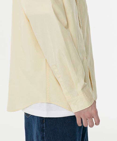 MUSINSA STANDARD（ムシンサスタンダード）の「リラックスドウォッシュドポプリンシャツ[レモン]（シャツ/ブラウス・メンズ・その他・SMALL/MEDIUM/LARGE/X-LARGE/XX-LARGE）」の8枚目の写真