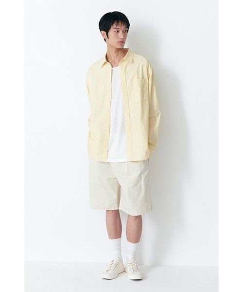 MUSINSA STANDARD（ムシンサスタンダード）の「リラックスドウォッシュドポプリンシャツ[レモン]（シャツ/ブラウス・メンズ・その他・SMALL/MEDIUM/LARGE/X-LARGE/XX-LARGE）」の16枚目の写真