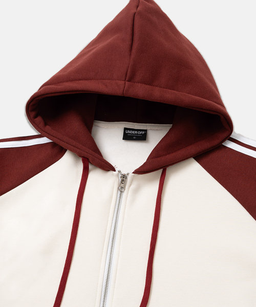 UNDEROFF(アンダーオフ)の「ラグラントラックフードジップアップブラック(パーカー・レディース・ブラック・SMALL/MEDIUM/LARGE/X-LARGE)」の3枚目の写真