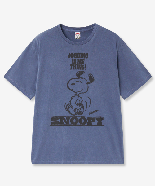 VTWO(ブイツー)の「ジョギングスヌーピーピグメントTシャツ (NAVY)(Tシャツ/カットソー・メンズ・その他・SMALL/MEDIUM/LARGE)」の2枚目の写真