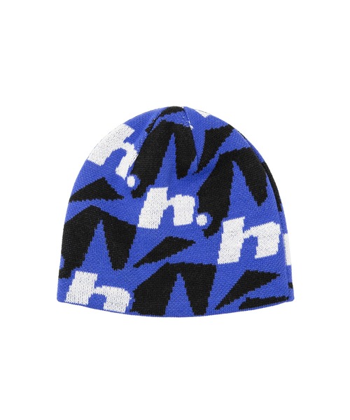 HUF(ハフ)の「H STAR REPEAT SKULL BEANIE(ニットキャップ/ビーニー・メンズ・オリーブ/ブルー・O/S)」の5枚目の写真