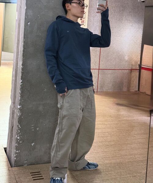 THECOLDESTMOMENT(ザコールデストモーメント)の「TCM hooded raglan long sleeve (blue)(Tシャツ/カットソー・レディース・その他・SMALL/MEDIUM/LARGE)」の6枚目の写真