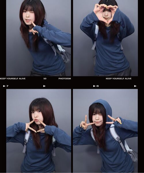 THECOLDESTMOMENT(ザコールデストモーメント)の「TCM hooded raglan long sleeve (blue)(Tシャツ/カットソー・レディース・その他・SMALL/MEDIUM/LARGE)」の7枚目の写真