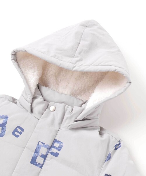 BeBe（ベベ）の「【撥水加工】アイスバーグプリントフード中綿コート（ダウンジャケット/コート・キッズ・ブルー系その他・110cm/120cm/130cm/140cm/150cm/100cm）」の7枚目の写真