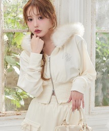 one after another NICE CLAUP | セットアップ対応可/ファー付きウエストシャーリングパーカー(パーカー)