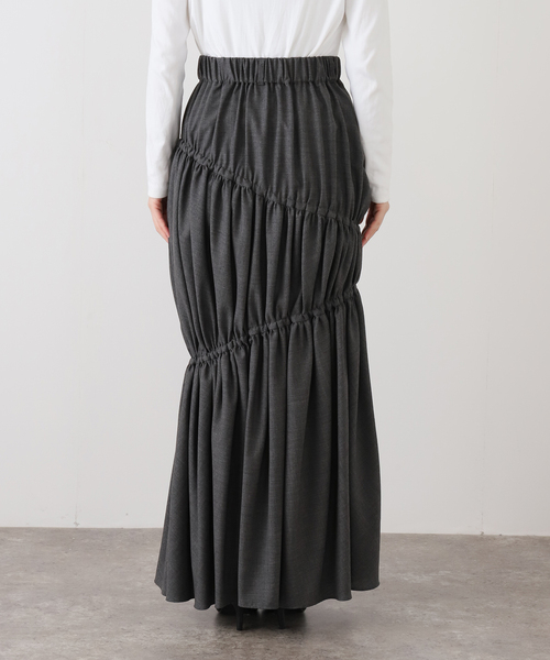 journal standard L'essage(ジャーナルスタンダードレサージュ)の「【A VACATION/ア ヴァケーション】AVC GATHER SK_T:スカート(スカート・レディース・チャコールグレー・FREE)」の12枚目の写真