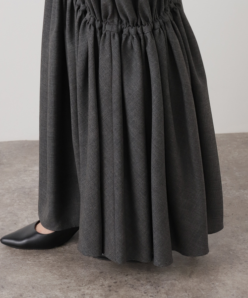 journal standard L'essage(ジャーナルスタンダードレサージュ)の「【A VACATION/ア ヴァケーション】AVC GATHER SK_T:スカート(スカート・レディース・チャコールグレー・FREE)」の8枚目の写真