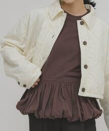 KBF | ピーチスキンバブルヘムトップス(Tシャツ/カットソー)