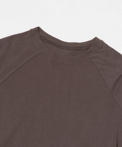 KBF（ケイビーエフ）の「ピーチスキンバブルヘムトップス（Tシャツ/カットソー・レディース・オフホワイト/グレー系その他/ブラウン・ONE）」の15枚目の写真