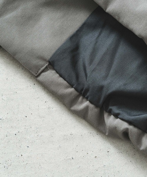quadro（クオドロ）の「コットン/ポリエステル強撚ツイル中綿パーカーブルゾン（その他アウター・メンズ・チャコール/グレー・MEDIUM/LARGE）」の13枚目の写真