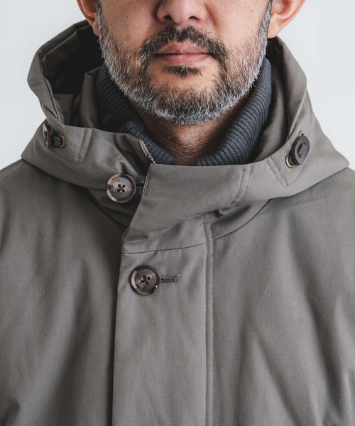 quadro（クオドロ）の「コットン/ポリエステル強撚ツイル中綿パーカーブルゾン（その他アウター・メンズ・チャコール/グレー・MEDIUM/LARGE）」の21枚目の写真