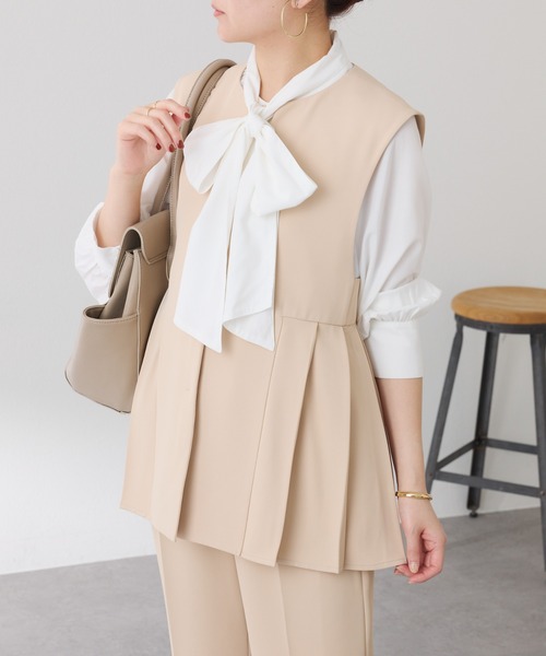 ツイルプリーツジレ/セレモニー/セットアップ可（ベスト）｜COLLAGE