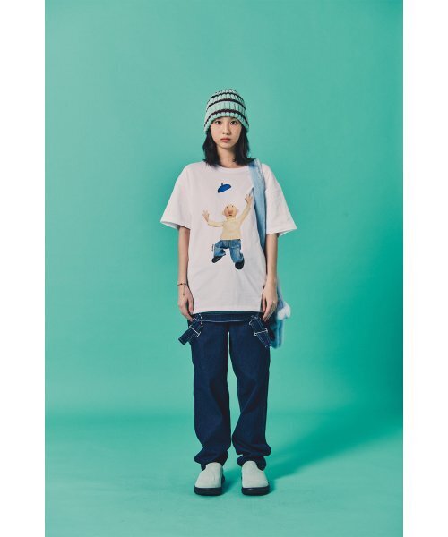 LAUGHER（ラファー）の「[PAT&MAT] ワウパットTシャツ - ホワイト（Tシャツ/カットソー・レディース・ホワイト・LARGE/MEDIUM/X-LARGE）」の9枚目の写真