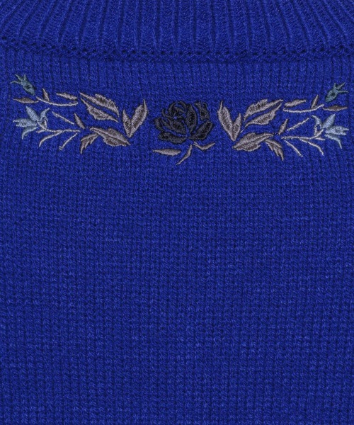 HARE（ハレ）の「シシュウVネックニットプルオーバー(HARE)（ニット/セーター・メンズ・グレー/ブルー/ブラック・FREE）」の12枚目の写真