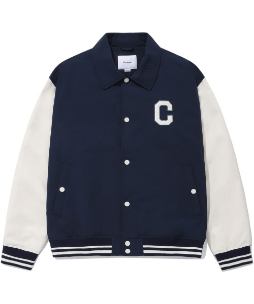 COVERNAT(カバーナット)の「Cロゴカラー バスティジャケット ネイビー(スタジャン・レディース・その他・X-LARGE/XX-LARGE)」の1枚目の写真