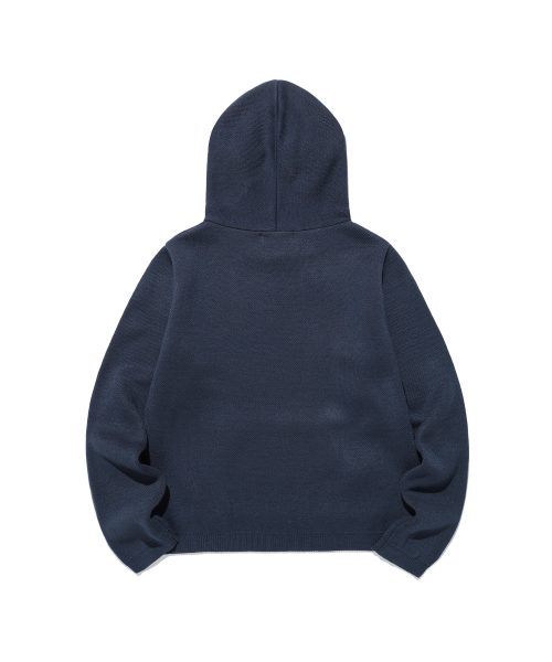 NICE GHOST CLUB(ナイスゴーストクラブ)の「GG FLAG HOODIE KNIT_NAVY(NG2FFFK690A)(ニット/セーター・レディース・ネイビー・MEDIUM/SMALL)」の2枚目の写真