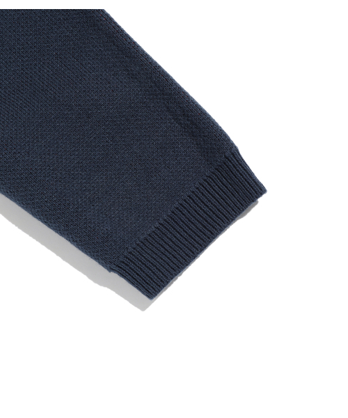 NICE GHOST CLUB(ナイスゴーストクラブ)の「GG FLAG HOODIE KNIT_NAVY(NG2FFFK690A)(ニット/セーター・レディース・ネイビー・MEDIUM/SMALL)」の6枚目の写真