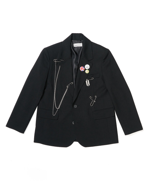 SCHISM INDUCING(スキズムインデューシング)の「NOBU JACKET BLACK(テーラードジャケット・レディース・その他・SMALL/MEDIUM/LARGE)」の2枚目の写真