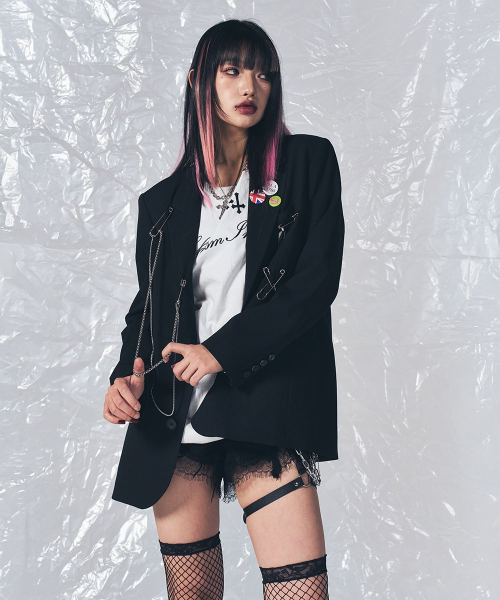 SCHISM INDUCING(スキズムインデューシング)の「NOBU JACKET BLACK(テーラードジャケット・レディース・その他・SMALL/MEDIUM/LARGE)」の7枚目の写真