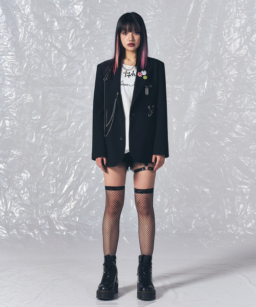 SCHISM INDUCING(スキズムインデューシング)の「NOBU JACKET BLACK(テーラードジャケット・レディース・その他・SMALL/MEDIUM/LARGE)」の9枚目の写真
