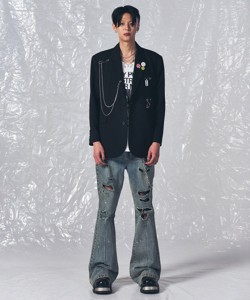 SCHISM INDUCING(スキズムインデューシング)の「NOBU JACKET BLACK(テーラードジャケット・レディース・その他・SMALL/MEDIUM/LARGE)」の13枚目の写真
