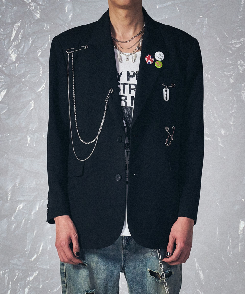 SCHISM INDUCING(スキズムインデューシング)の「NOBU JACKET BLACK(テーラードジャケット・レディース・その他・SMALL/MEDIUM/LARGE)」の14枚目の写真