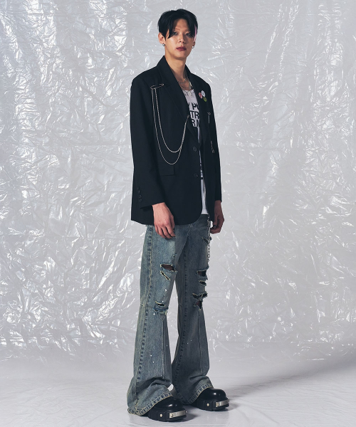SCHISM INDUCING(スキズムインデューシング)の「NOBU JACKET BLACK(テーラードジャケット・レディース・その他・SMALL/MEDIUM/LARGE)」の15枚目の写真