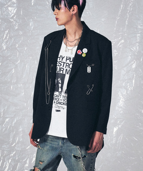 SCHISM INDUCING(スキズムインデューシング)の「NOBU JACKET BLACK(テーラードジャケット・レディース・その他・SMALL/MEDIUM/LARGE)」の17枚目の写真