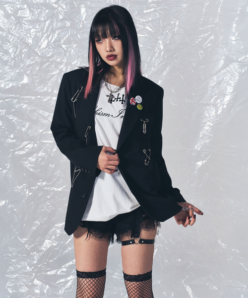 SCHISM INDUCING(スキズムインデューシング)の「NOBU JACKET BLACK(テーラードジャケット・レディース・その他・SMALL/MEDIUM/LARGE)」の19枚目の写真