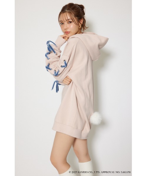 rienda(リエンダ)の「マイメロスウェットミニワンピース 秋服 冬服(ワンピース・レディース・ピンク・FREE)」の3枚目の写真