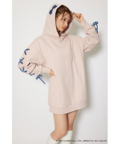 rienda(リエンダ)の「マイメロスウェットミニワンピース 秋服 冬服(ワンピース・レディース・ピンク・FREE)」の4枚目の写真