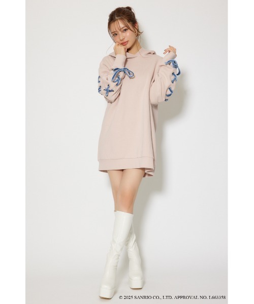 rienda(リエンダ)の「マイメロスウェットミニワンピース 秋服 冬服(ワンピース・レディース・ピンク・FREE)」の5枚目の写真