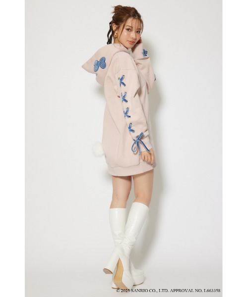 rienda(リエンダ)の「マイメロスウェットミニワンピース 秋服 冬服(ワンピース・レディース・ピンク・FREE)」の6枚目の写真