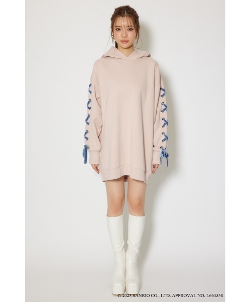 rienda(リエンダ)の「マイメロスウェットミニワンピース 秋服 冬服(ワンピース・レディース・ピンク・FREE)」の7枚目の写真