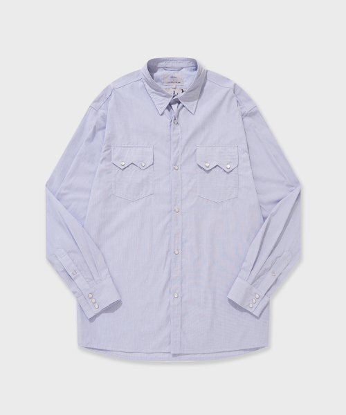 SHIRTER（シャーター）の「REVERSE SEAM WESTERN SHIRT (SKY BLUE)（シャツ/ブラウス・メンズ・その他・X-LARGE/LARGE）」の2枚目の写真